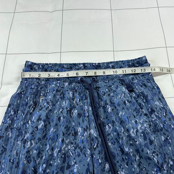 Athleta Pants Womens 2 Blue Avenue Wide Leg Crop Granite Speckle Pull On Travel - Picture 8 of 13